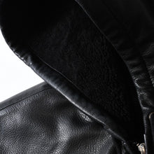 Load image into Gallery viewer, 極美品 CHROME HEARTS クロムハーツ 2025年 レザーフーデッドコート サイズL BSフレアパッチ セメタリークロスパッチ ダガージップ 中古 4b013505