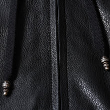 Load image into Gallery viewer, 極美品 CHROME HEARTS クロムハーツ 2025年 レザーフーデッドコート サイズL BSフレアパッチ セメタリークロスパッチ ダガージップ 中古 4b013505
