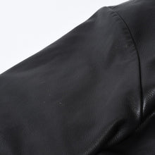 Load image into Gallery viewer, 極美品 CHROME HEARTS クロムハーツ 2025年 レザーフーデッドコート サイズL BSフレアパッチ セメタリークロスパッチ ダガージップ 中古 4b013505