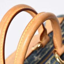 Load image into Gallery viewer, 極美品 LOUIS VUITTON ルイヴィトン ネオスピーディ ハンドバッグ M95019 モノグラム デニム インディゴブルー ゴールド金具 中古 4b013561