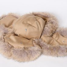 Load image into Gallery viewer, 極美品 BURBERRY バーバリー フェイクファートリム イヤーフラップ トラッパーハット フライトキャップ 8077174 サイズM 中古 4b013351