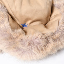 Load image into Gallery viewer, 極美品 BURBERRY バーバリー フェイクファートリム イヤーフラップ トラッパーハット フライトキャップ 8077174 サイズM 中古 4b013351