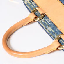 Load image into Gallery viewer, 極美品 LOUIS VUITTON ルイヴィトン ネオスピーディ ハンドバッグ M95019 モノグラム デニム インディゴブルー ゴールド金具 中古 4b013561
