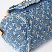 Load image into Gallery viewer, 極美品 LOUIS VUITTON ルイヴィトン ネオスピーディ ハンドバッグ M95019 モノグラム デニム インディゴブルー ゴールド金具 中古 4b013561