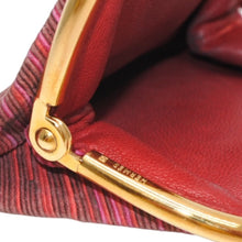 Load image into Gallery viewer, HERMES エルメス エミーユ がま口 コインケース 小銭入れ ヴィブラート レザー ピンク マルチカラー ゴールド金具 良品 中古 4b012833
