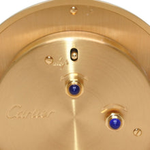 Load image into Gallery viewer, 極美品 CARTIER カルティエ カランドレ 置時計 白文字盤 クォーツ ゴールド ボルドー スイス製 中古 4b013507