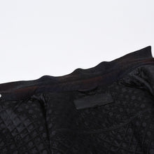 Load image into Gallery viewer, 極美品 CHROME HEARTS クロムハーツ チェック CPO 長袖ネルシャツ サイズL クロスボールボタン ネイビー ブラウン 中古 4b013650