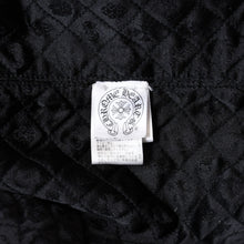 Load image into Gallery viewer, 極美品 CHROME HEARTS クロムハーツ チェック CPO 長袖ネルシャツ サイズL クロスボールボタン ネイビー ブラウン 中古 4b013650