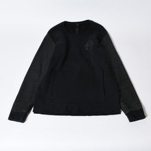 Load image into Gallery viewer, CHROME HEARTS クロムハーツ Y NOT スウェットシャツ サイズM セメタリークロスパッチ CHプラスパッチ レザー ブラック 美品 中古 4b013665