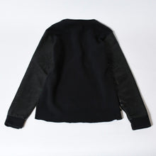 Load image into Gallery viewer, CHROME HEARTS クロムハーツ Y NOT スウェットシャツ サイズM セメタリークロスパッチ CHプラスパッチ レザー ブラック 美品 中古 4b013665