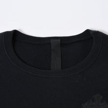 Load image into Gallery viewer, CHROME HEARTS クロムハーツ Y NOT スウェットシャツ サイズM セメタリークロスパッチ CHプラスパッチ レザー ブラック 美品 中古 4b013665