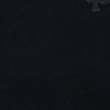 Load image into Gallery viewer, CHROME HEARTS クロムハーツ Y NOT スウェットシャツ サイズM セメタリークロスパッチ CHプラスパッチ レザー ブラック 美品 中古 4b013665