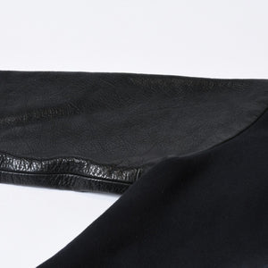 CHROME HEARTS クロムハーツ Y NOT スウェットシャツ サイズM セメタリークロスパッチ CHプラスパッチ レザー ブラック 美品 中古 4b013665