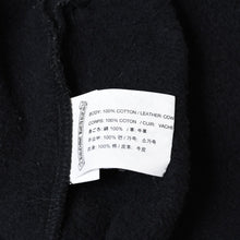 Load image into Gallery viewer, CHROME HEARTS クロムハーツ Y NOT スウェットシャツ サイズM セメタリークロスパッチ CHプラスパッチ レザー ブラック 美品 中古 4b013665