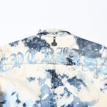 Load image into Gallery viewer, CHROME HEARTS クロムハーツ × CVTVLIST カタリスト デニムシャツ サイズXL クロスボール CHクロスパッチ 14パッチ 美品 中古 4b013819