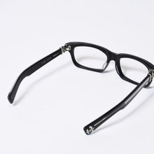 Load image into Gallery viewer, CHROME HEARTS クロムハーツ SPLAT-A 伊達メガネ アイウェア サイズ55ロ17-143 BSフレア アセテート シルバー925 美品 中古 4b013744