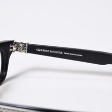 Load image into Gallery viewer, CHROME HEARTS クロムハーツ SPLAT-A 伊達メガネ アイウェア サイズ55ロ17-143 BSフレア アセテート シルバー925 美品 中古 4b013744