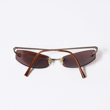 Load image into Gallery viewer, CHANEL シャネル リムレス サングラス アイウェア 4002 c.116/75 サイズ54□19 130 ココマーク ワインレッド ブラウン 美品 中古 4b013718