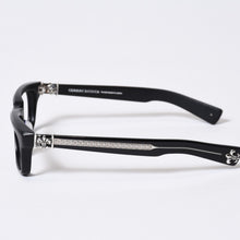 Load image into Gallery viewer, CHROME HEARTS クロムハーツ SPLAT-A 伊達メガネ アイウェア サイズ55ロ17-143 BSフレア アセテート シルバー925 美品 中古 4b013744