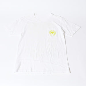 CHROME HEARTS クロムハーツ ロゴ プリントTシャツ サイズM ホワイト ネオン コットン 美品 中古 4b013684