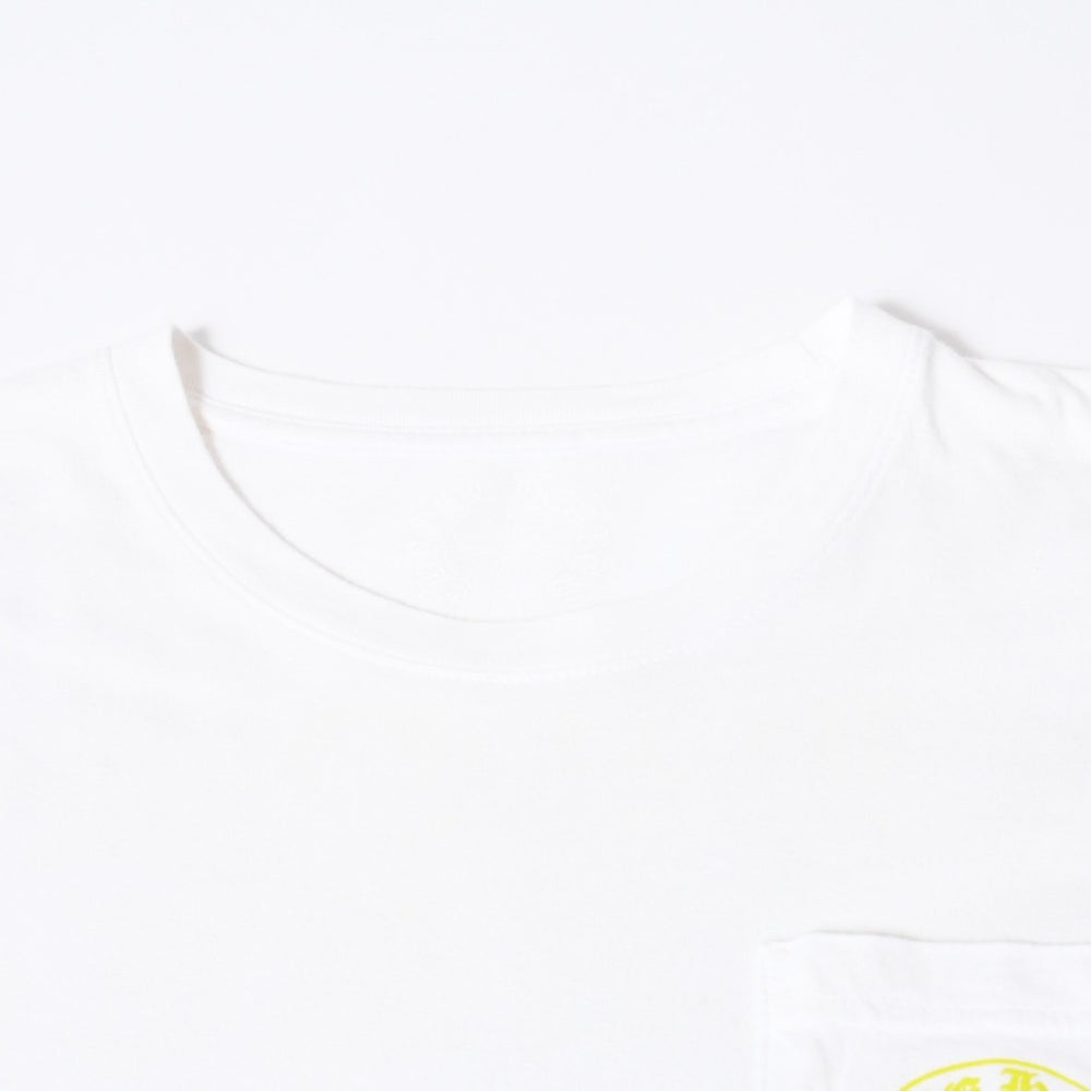 CHROME HEARTS クロムハーツ ロゴ プリントTシャツ サイズM ホワイト ネオン コットン 美品 中古 4b013684