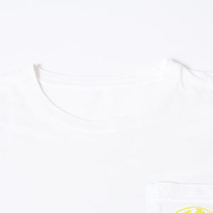 CHROME HEARTS クロムハーツ ロゴ プリントTシャツ サイズM ホワイト ネオン コットン 美品 中古 4b013684