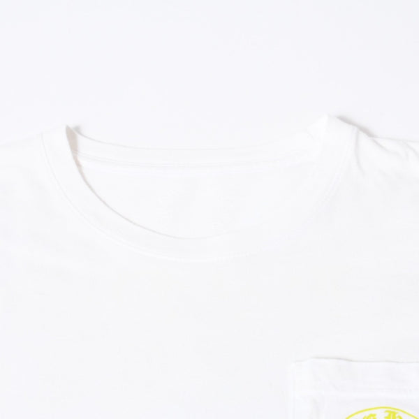 CHROME HEARTS クロムハーツ ロゴ プリントTシャツ サイズM ホワイト ネオン コットン 美品 中古 4b013684
