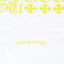 Load image into Gallery viewer, CHROME HEARTS クロムハーツ ロゴ プリントTシャツ サイズM ホワイト ネオン コットン 美品 中古 4b013684