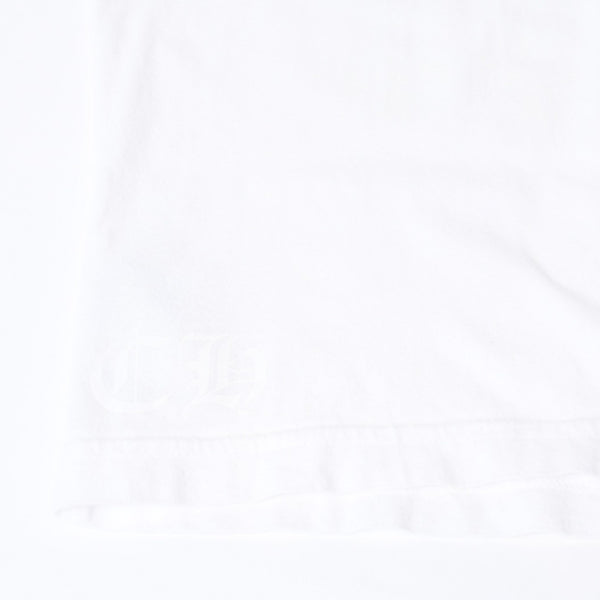 CHROME HEARTS クロムハーツ ロゴ プリントTシャツ サイズM ホワイト ネオン コットン 美品 中古 4b013684