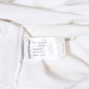 CHROME HEARTS クロムハーツ ロゴ プリントTシャツ サイズM ホワイト ネオン コットン 美品 中古 4b013684