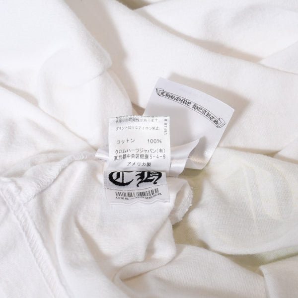 CHROME HEARTS クロムハーツ ロゴ プリントTシャツ サイズM ホワイト ネオン コットン 美品 中古 4b013684