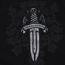 Load image into Gallery viewer, CHROME HEARTS クロムハーツ ロゴ プリントTシャツ サイズS ヴィンダガー ブラック コットン 美品 中古 4b013683