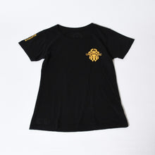 Load image into Gallery viewer, CHROME HEARTS クロムハーツ VINE DAGGER ヴァインダガー 半袖Tシャツ サイズM プリント ブラック イエロー 美品 中古 4b013689