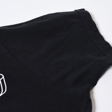 Load image into Gallery viewer, CHROME HEARTS クロムハーツ スター ホースシュー 半袖VネックTシャツ サイズM ブラック コットン 美品 中古 4b013690