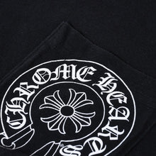 Load image into Gallery viewer, CHROME HEARTS クロムハーツ スター ホースシュー 半袖VネックTシャツ サイズM ブラック コットン 美品 中古 4b013690
