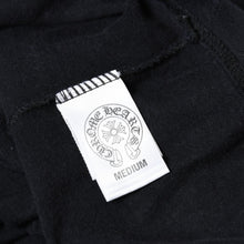 Load image into Gallery viewer, CHROME HEARTS クロムハーツ スター ホースシュー 半袖VネックTシャツ サイズM ブラック コットン 美品 中古 4b013690