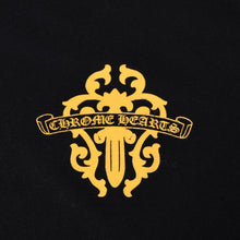 Load image into Gallery viewer, CHROME HEARTS クロムハーツ VINE DAGGER ヴァインダガー 半袖Tシャツ サイズM プリント ブラック イエロー 美品 中古 4b013689