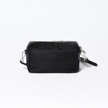Load image into Gallery viewer, 極美品 PRADA プラダ トライアングルロゴ ショルダーバッグ 1BH010 イタリア製 ナイロン ブラック シルバー金具 中古 4b013695