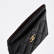 Load image into Gallery viewer, 極美品 CHANEL シャネル マトラッセ ココマーク カードケース AP0213 ランダム番台 ブラック キャビアスキン 中古 4b013729