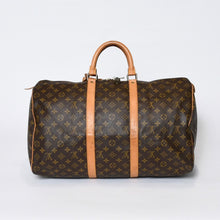 Load image into Gallery viewer, LOUIS VUITTON ルイヴィトン キーポル50 ボストンバッグ M41426 モノグラム PVC レザー モノグラム ゴールド金具 美品 中古 4b013711
