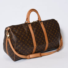 Load image into Gallery viewer, LOUIS VUITTON ルイヴィトン モノグラム キーポルバンドリエール50 ブラウン M41416 ボストンバッグ 美品 中古 4b013709