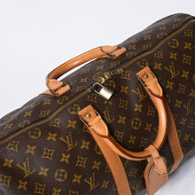 Load image into Gallery viewer, LOUIS VUITTON ルイヴィトン キーポル50 ボストンバッグ M41426 モノグラム PVC レザー モノグラム ゴールド金具 美品 中古 4b013711