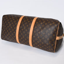 Load image into Gallery viewer, LOUIS VUITTON ルイヴィトン モノグラム キーポルバンドリエール55 2WAY ボストンバック M41414 ブラウン キャンバス 美品 中古 4b013710