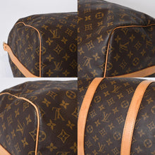 Load image into Gallery viewer, LOUIS VUITTON ルイヴィトン モノグラム キーポルバンドリエール55 2WAY ボストンバック M41414 ブラウン キャンバス 美品 中古 4b013710