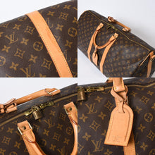 Load image into Gallery viewer, LOUIS VUITTON ルイヴィトン モノグラム キーポルバンドリエール55 2WAY ボストンバック M41414 ブラウン キャンバス 美品 中古 4b013710