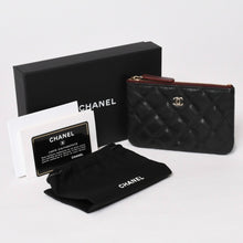 画像をギャラリービューアに読み込む, 新品同様 CHANEL シャネル コインケース 小銭入れ AP4020 26番台 ココマーク キャビアスキン ブラック ゴールド金具 中古 4b013723