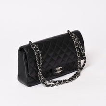 画像をギャラリービューアに読み込む, CHANEL シャネル マトラッセ25 Wフラップ Wチェーンショルダーバッグ 13番台 ココマーク キャビアスキン シルバー金具 美品 中古 4b014011