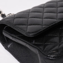 画像をギャラリービューアに読み込む, CHANEL シャネル マトラッセ25 Wフラップ Wチェーンショルダーバッグ 13番台 ココマーク キャビアスキン シルバー金具 美品 中古 4b014011