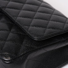 画像をギャラリービューアに読み込む, CHANEL シャネル マトラッセ25 Wフラップ Wチェーンショルダーバッグ 13番台 ココマーク キャビアスキン シルバー金具 美品 中古 4b014011