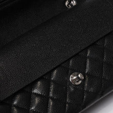 画像をギャラリービューアに読み込む, CHANEL シャネル マトラッセ25 Wフラップ Wチェーンショルダーバッグ 13番台 ココマーク キャビアスキン シルバー金具 美品 中古 4b014011